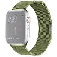 Milanese RVS bandje - Groen - Geschikt voor Apple Watch 44mm / 45mm / 46mm / 49mm