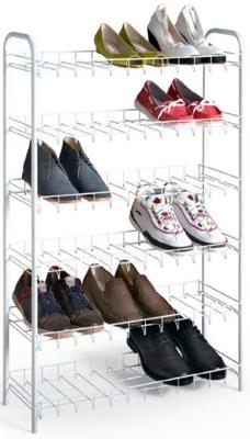 Tomado Metaltex Shoe 6 Schoenenrek Wit 64x23x104 cm 6 Verdiepingen Tomado Metaltex Shoe 6 Schoenenrek Wit 64x23x104 cm 6 Verdiepingen
