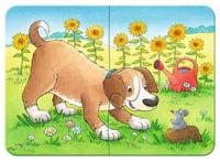 Ravensburger - schattige huisdieren puzzel 4in1 - thumbnail