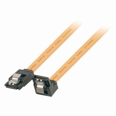 Nedis CCGP73255YE10 SATA-kabel 1 m SATA 7-polig zwart, geel - SATA-kabel (1 m, SATA 7-pin, SATA 7-pin, stekker/stekker, zwart, geel, hoog)