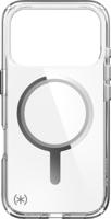 Speck Presidio Perfect Clear voor iPhone 17 Pro Case, MagSafe-compatibel, dun beschermhoes, helder/helder/zilver - thumbnail