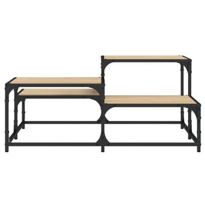 Salontafel 87,5x87,5x40 cm bewerkt hout sonoma eikenkleurig Salontafel 87,5x87,5x40 cm bewerkt hout sonoma eikenkleurig