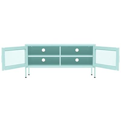 Tv-meubel 105x35x50 cm staal mintkleurig