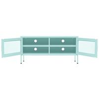 Tv-meubel 105x35x50 cm staal mintkleurig - thumbnail