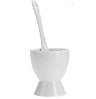 Excellent Houseware porseleinen eierdopset 8-delig wit - thumbnail