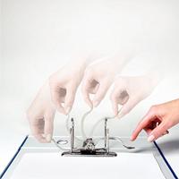 Leitz 180° ordner, A4, uit PP, rug van 8 cm, groen - thumbnail