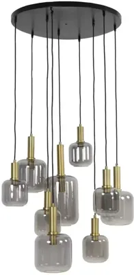 Hanglamp Loki 9-lichts rond