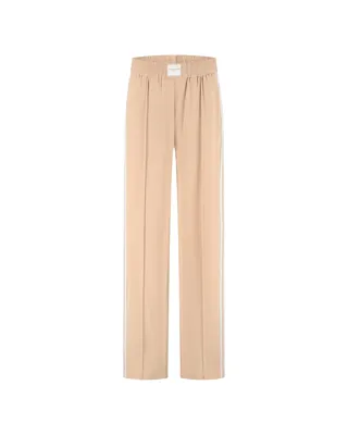 Malelions Studio Loose Fit Broek Dames Beige - Maat L - Kleur: creme | Soccerfanshop Malelions Studio Loose Fit Broek Dames Beige - Maat L - Kleur: creme | Soccerfanshop