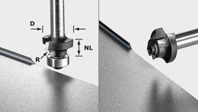 Festool Accessoires Afrondfrees HW S8 HW R2 D20-KL OFK - 499798