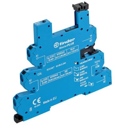 Finder 93.66.0.240 Relaissocket Met houderbeugel, Met LED, Met EMC-ontstoringsschakeling Geschikt voor serie: Finder serie 34 Finder 34.51, Finder 34.81 Tray 1 Finder 93.66.0.240 Relaissocket Met houderbeugel, Met LED, Met EMC-ontstoringsschakeling Geschikt voor serie: Finder serie 34 Finder 34.51, Finder 34.81 Tray 1