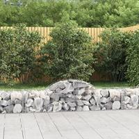 VidaXL Schanskorf gewelfd 200x50x40/60 cm gegalvaniseerd ijzer - thumbnail
