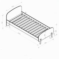 Vipack bed Kiddy - roze - thumbnail