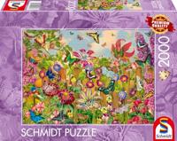 Puzzel - SCHMIDT SPIELE - Prachtige vlindertuin - 2000 stukjes - Vanaf 14 jaar - thumbnail