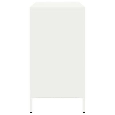 Dressoir 101,5x39x73,5 cm koudgewalst staal wit Dressoir 101,5x39x73,5 cm koudgewalst staal wit