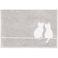 Cawö Cawö Cute Cats 6263 Handdoek 50x100 platin/wit - thumbnail