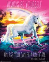 Poster Unicorn Always Be Yourself 40x50cm - thumbnail