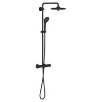Grohe Euphoria 260 regendoucheset met 6 straalsoorten en thermostaatkraan Ø26cm mat zwart - thumbnail