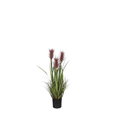 Mica Decorations Kunstplant - siergras - groen|bruin - H80 x D35 cm