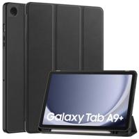 Accezz Trifold Bookcase Samsung Galaxy Tab A9 Plus Tablethoesje Zwart - thumbnail