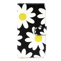 Samsung Galaxy A3 / A300 horizontaal Chrysanten patroon PU leren Flip Hoesje met houder en opbergruimte voor pinpassen & geld - thumbnail