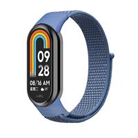 By Qubix - Sport loop nylon bandje - Denim blauw - Compatible met Xiaomi Smart Band 8 & 9 - Compatible Xiaomi bandje - thumbnail