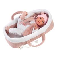Babypop Llorens Mimi Roze 40 cm Reiswieg - thumbnail