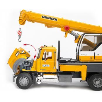 bruder MACK Granite Liebherr Kraanwagen modelvoertuig