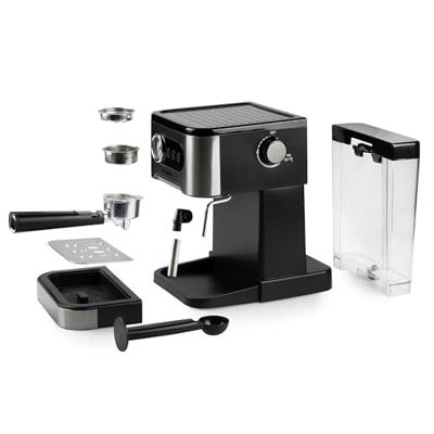DOMO ESPRESSOMASCHINE MIT MANOMETER Espressomachine Zwart/RVS 1350 W