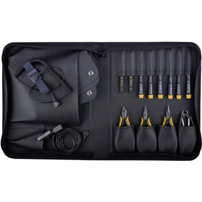 BERNSTEIN Tools for Electronics Antistatic 2220 Gereedschapsset Professioneel Incl. tas 12-delig