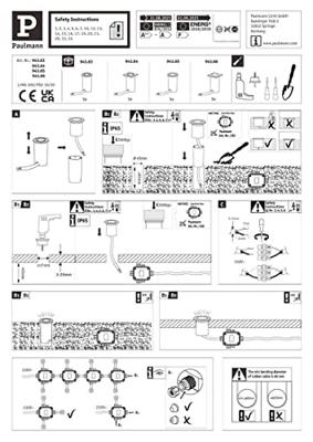 Paulmann 94363 Vloerinbouwlamp LED 2 W RVS (geborsteld)