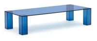 Kave Home Salontafel 'Adularia' Glas, 140 x 60cm, kleur Blauw - thumbnail