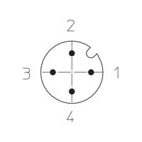 Lutronic 1086 Sensor/actuator connector, geassembleerd M12 Aantal polen (sensoren): 4 Stekker, recht 5.00 m 1 stuk(s) - thumbnail