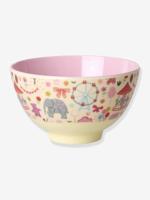 Melamine kinderkom FUN FAIR PINK 300 ml rice rozen - thumbnail
