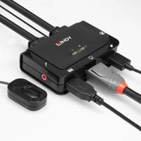 LINDY Lindy 42344. Tipo di porte tastiera: USB, Tipo porta mouse: USB, Tipo porta vide KVM-switch DisplayPort Muis, Toetsenbord 4096 x 2160 Pixel - thumbnail