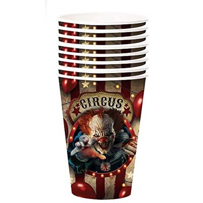 Party Bekers Halloween Circus Horror Clown (6st)