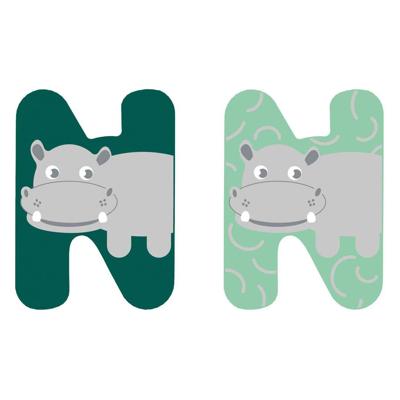 Small Foot - houten dieren kinderletter - n