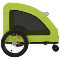 Hondenfietstrailer oxford stof en ijzer groen - thumbnail
