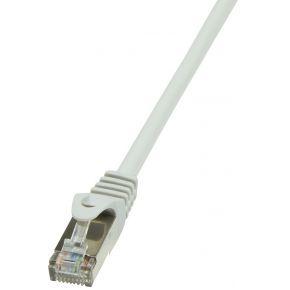 LogiLink CP2082S RJ45 Netwerkkabel, patchkabel CAT 6 F/UTP 7.50 m Grijs Snagless 1 stuk(s)