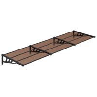 Deurluifel 297,5x90 cm polycarbonaat zwart - thumbnail