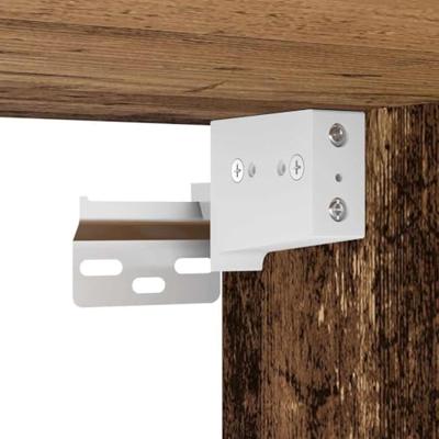 Wastafelkast met ingebouwde wasbak bewerkt hout oud hout