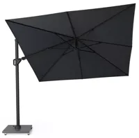 Platinum | Zweefparasol Challenger T² Premium 300 x 300 cm | Jet Black - thumbnail