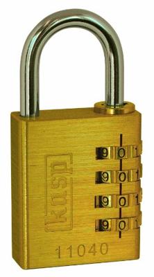 Kasp K11040 Hangslot Goud-geel Cijferslot