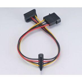 Akasa AK ak-cbpw01 – 30 kabeladapter 4-pins molex naar 2 SATA