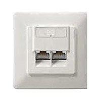 125765 - Inbouwaansluitdoos - RJ-45 X 2 - RAL 1013 (pak van 5) - thumbnail