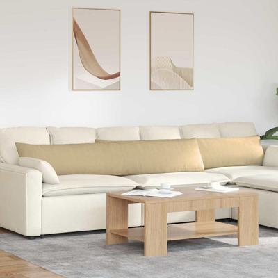 VidaXL Sofa kussens 2 stuks grijs groen 200 x 40 cm cordstof