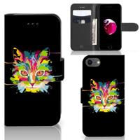 iPhone 7 | 8 | SE (2020) | SE (2022) Leuk Hoesje Cat Color - thumbnail