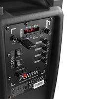 Fenton FT208LED mobiele party speaker microfoon 2x 8 inch - thumbnail