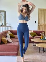 2 gewatteerde borstvoedings- & zwangerschapsbeha's in stretch katoen marineblauw - thumbnail