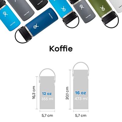 Hydro Flask 12 Oz Wide Flex Sip Lid Thermosfles Black Hydro Flask 12 Oz Wide Flex Sip Lid Thermosfles Black