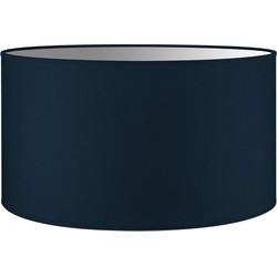 Lampenkap cilinder | rond | katoen | stoffen lampenkap | cilinderkap  | Ø45cm H23cm | blauw